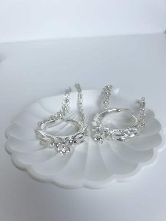 Extra Large Marwari with Chain –  Pure Silver