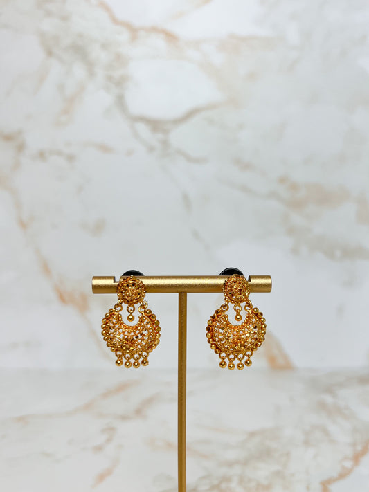Chandbali Earrings Mini – Gold Plated