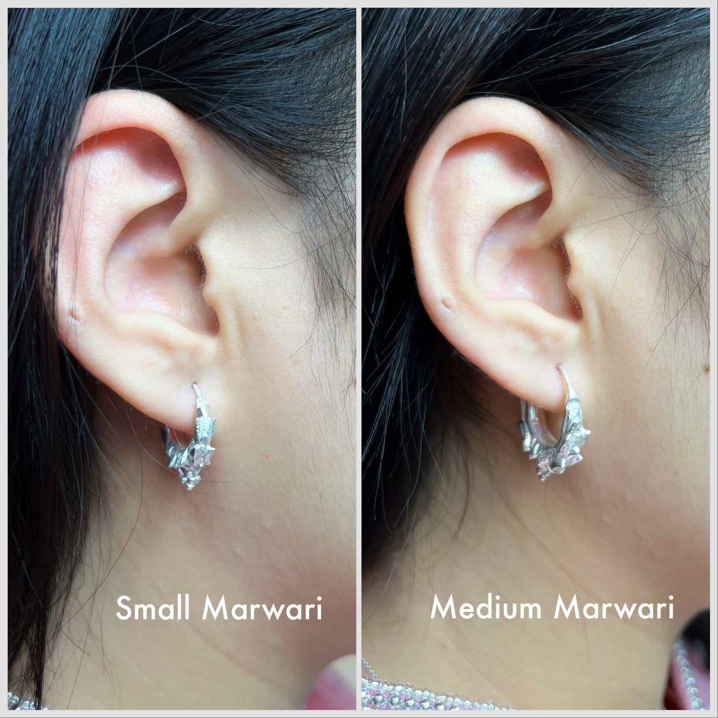 Small Marwari – Pure Silver Nepali Traditional Earrings