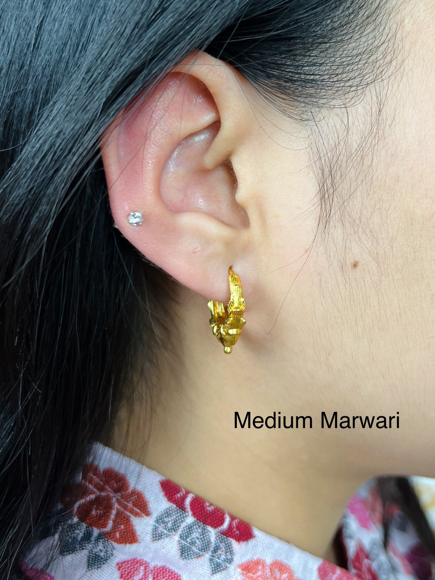 Medium marwari - Gold Plated Earrings