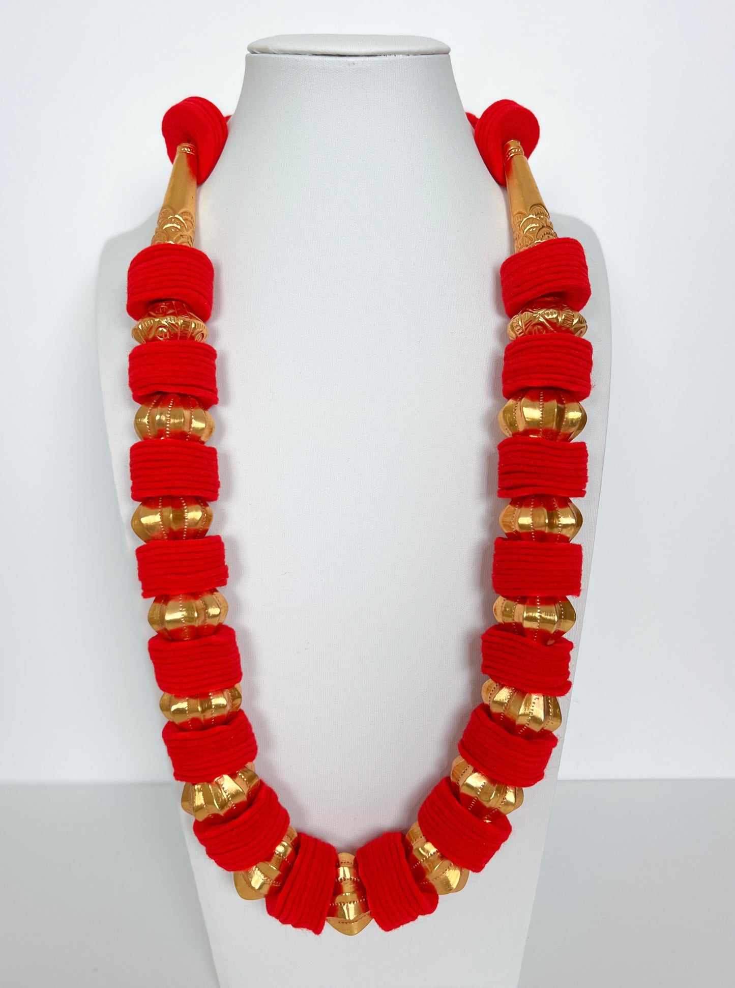 Kantha Mala Gold Plated Handcrafted