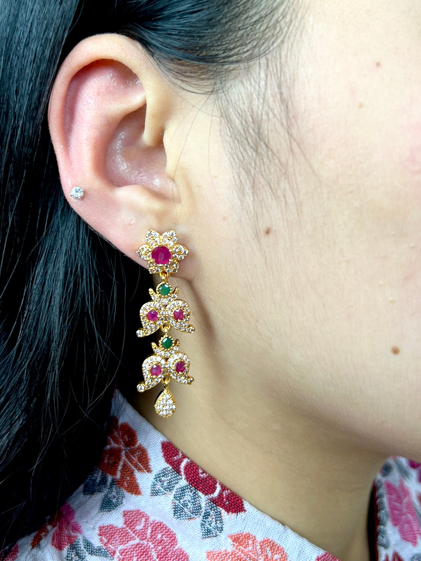 AD Two Steps Yarling Drop Earrings (medium)