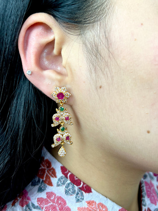 AD Two Steps Yarling Drop Earrings (medium)
