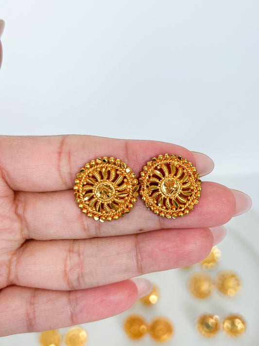 Stud Earrings Gold Plated