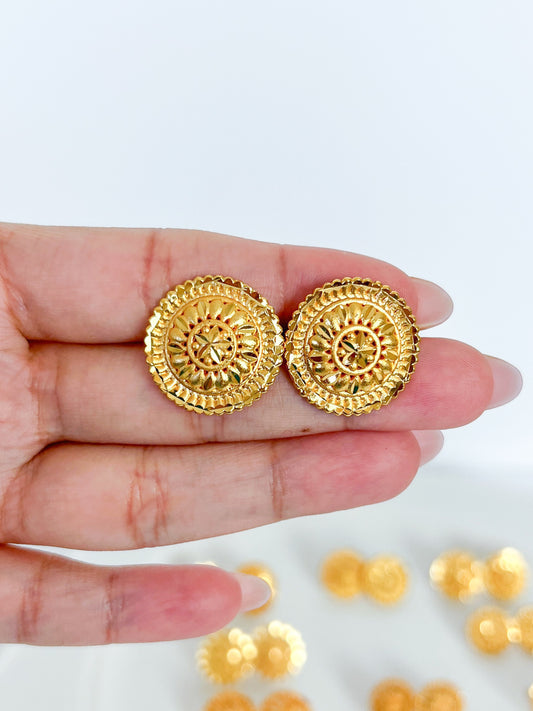 Stud Earrings Gold Plated