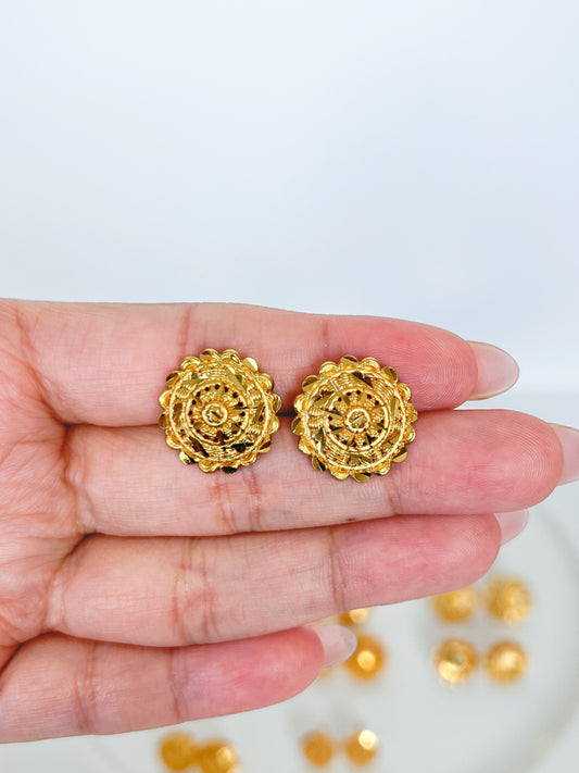 Stud Earrings Gold Plated