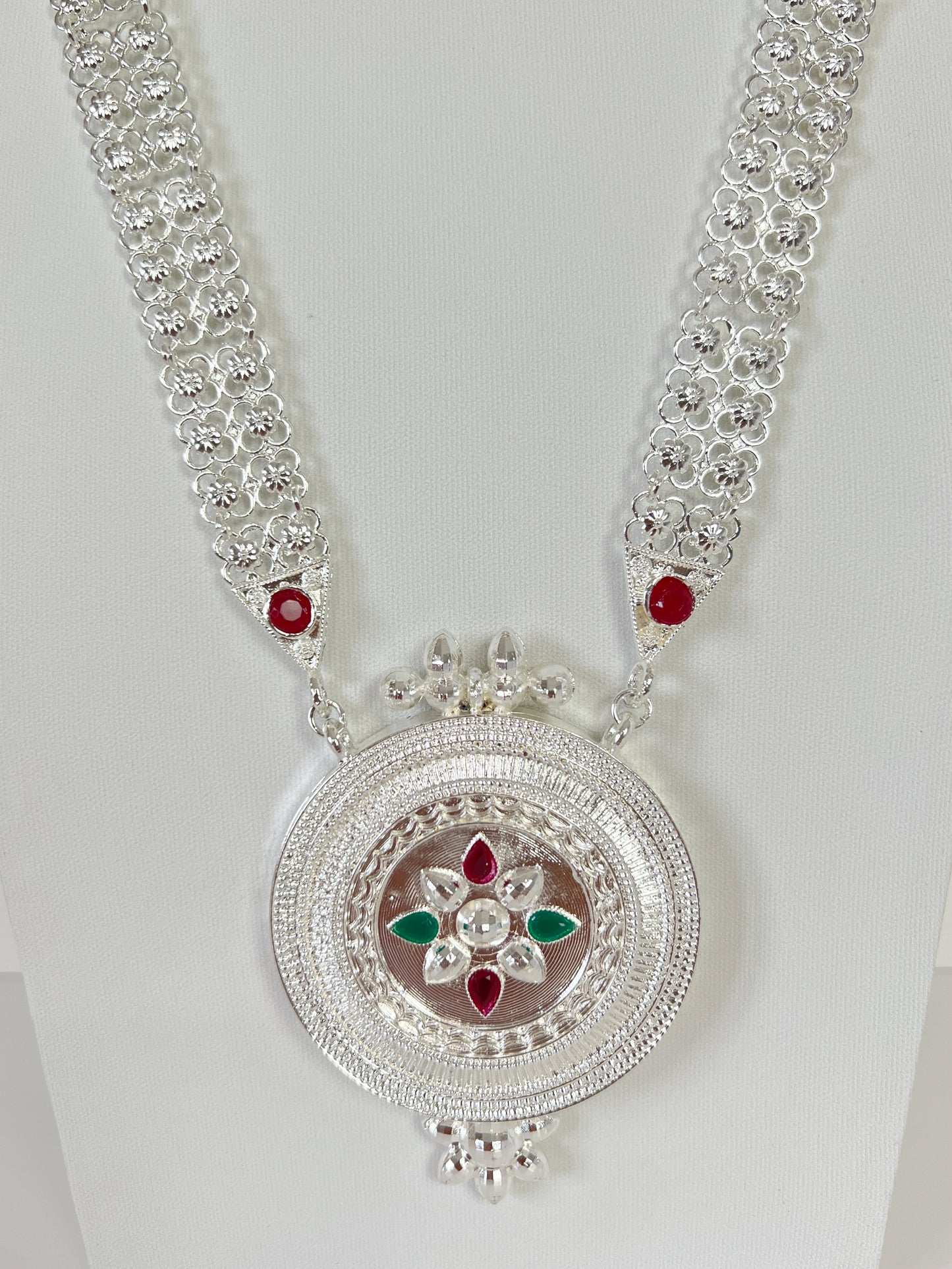 Chandrahaar Silver Plated