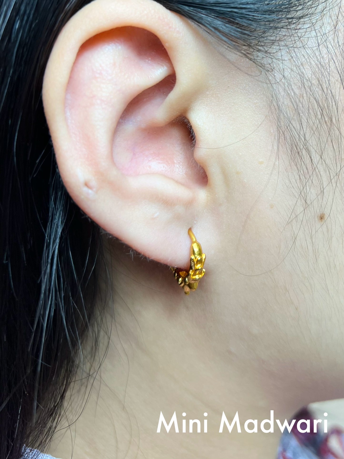 Mini Marwari – Gold Plated Nepali Traditional Earrings