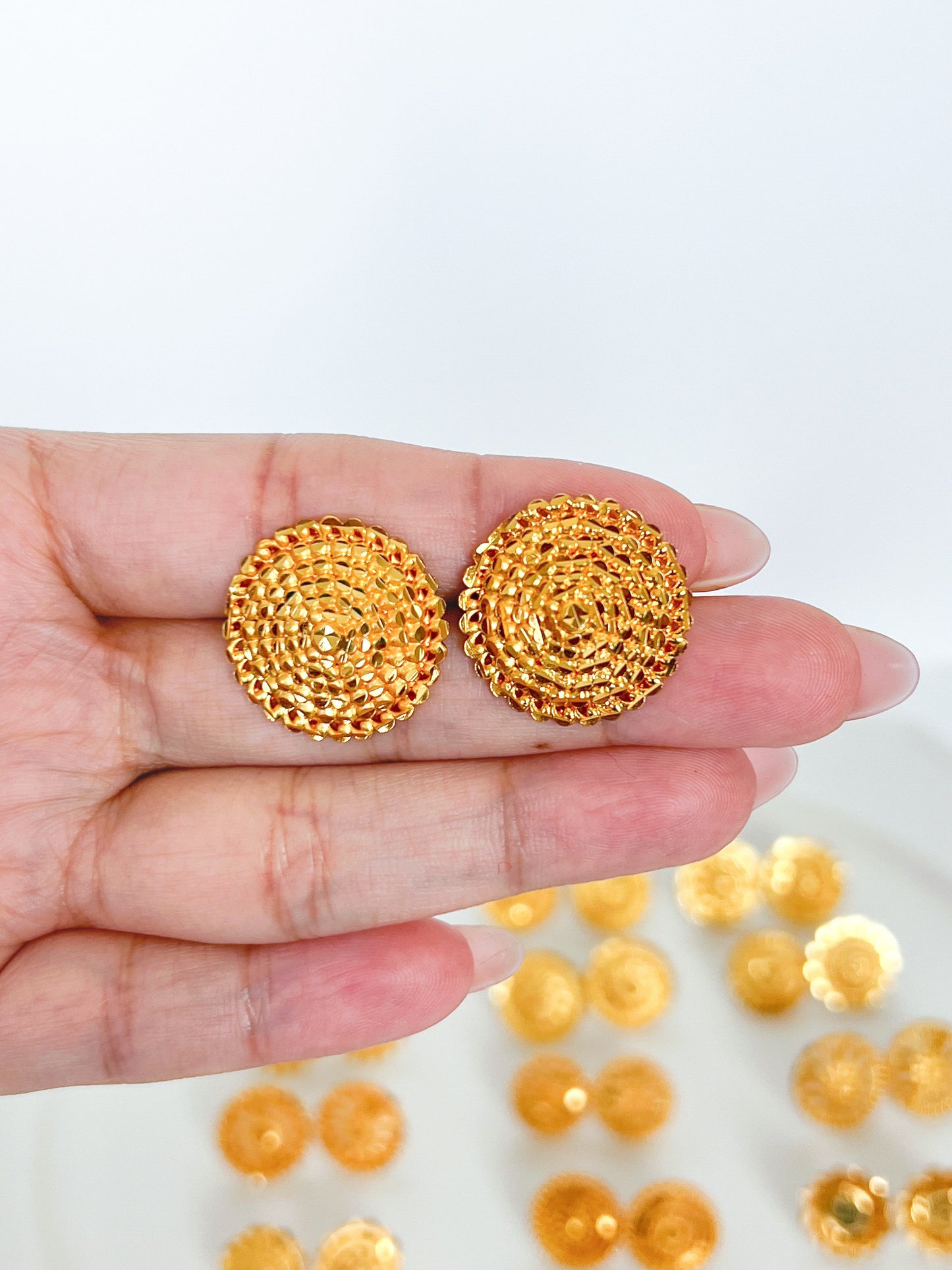 Stud Earrings Gold Plated