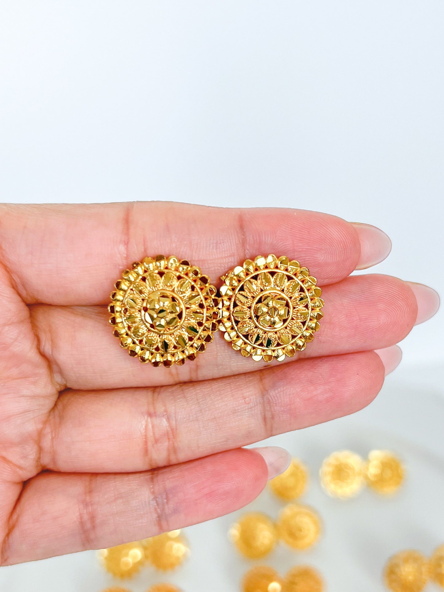 Stud Earrings Gold Plated