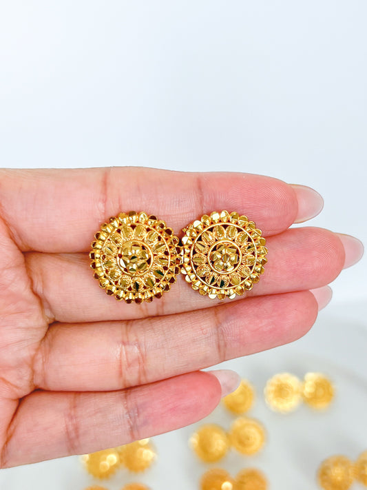 Stud Earrings Gold Plated