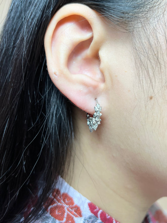 AD Marwari - Silver Plated Hoop Earrings