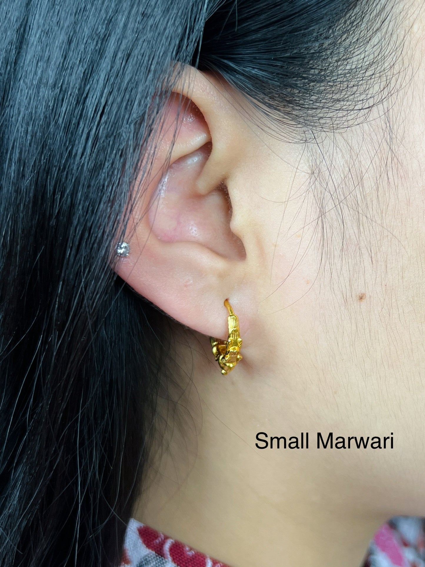 Small Marwari – Gold Plated Nepali Traditional Earrings