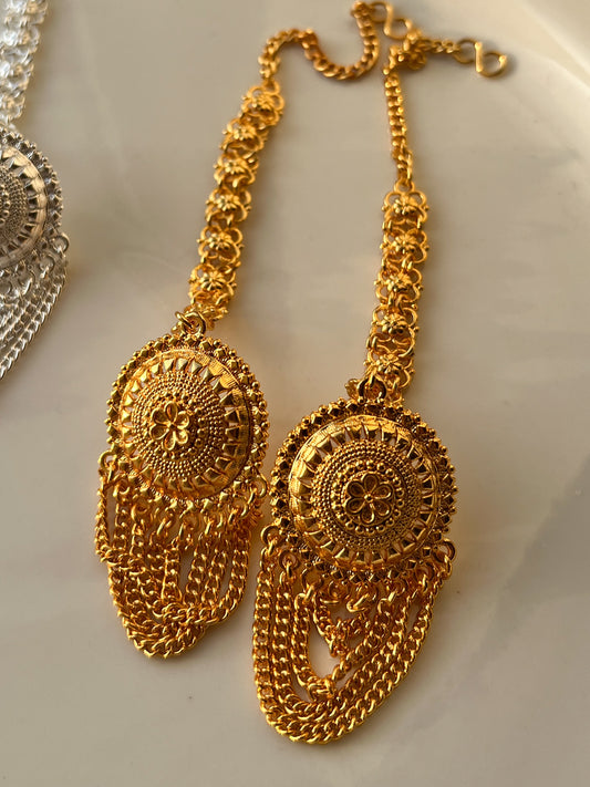 Chain Godawari – Multi-Layer Gold / Silver Plated Drop Design