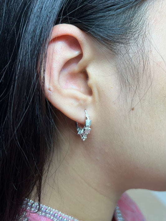 Small Marwari – Pure Silver Nepali Traditional Earrings