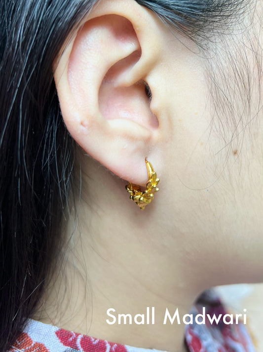Small Marwari – Gold Plated Nepali Traditional Earrings