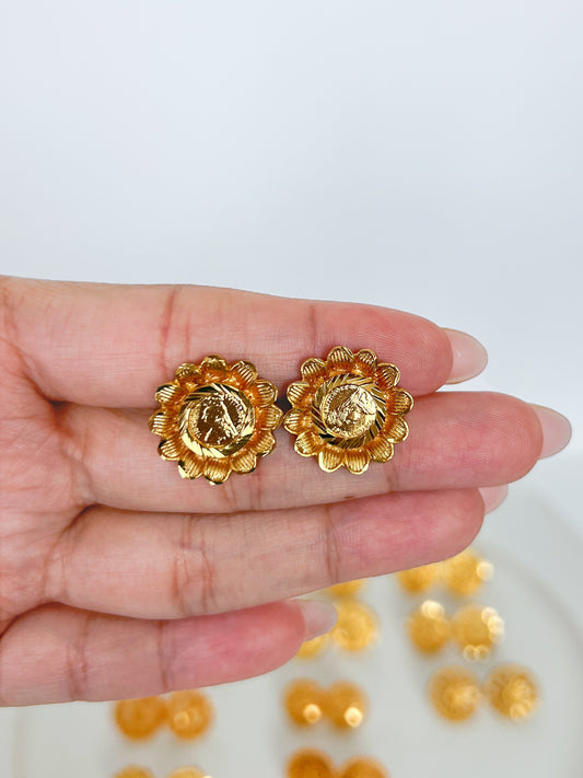 Stud Earrings Gold Plated