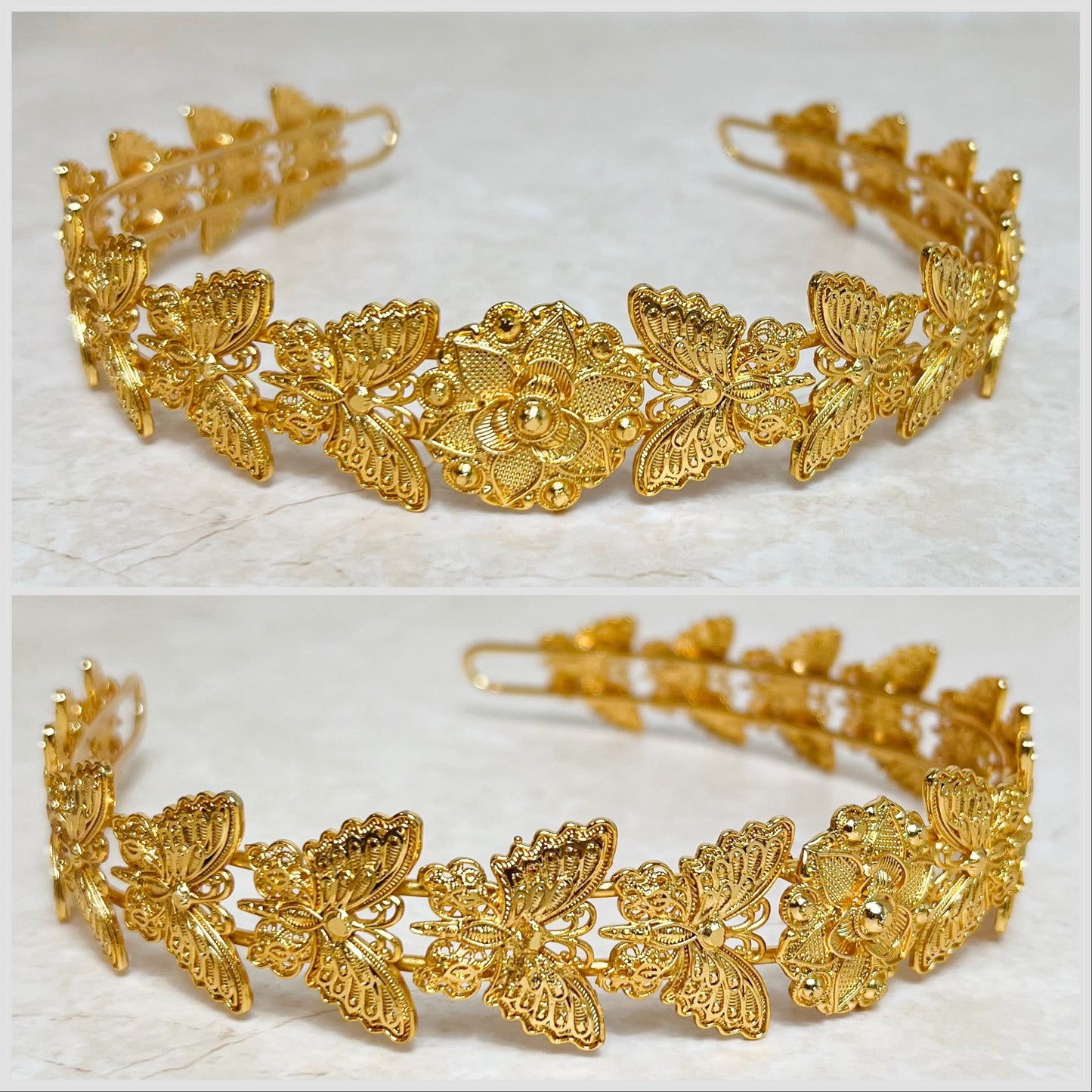 Tiara Gold Plated Headband