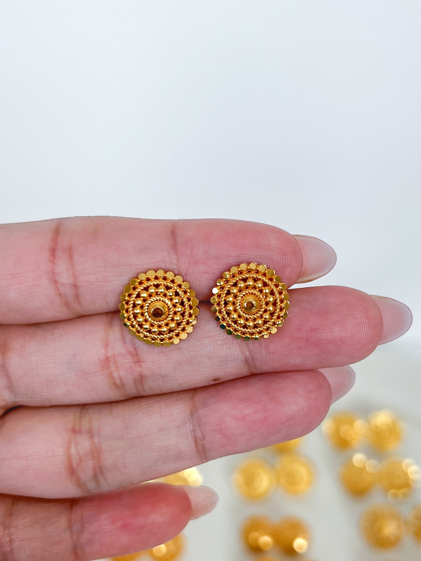 Stud Earrings Gold Plated