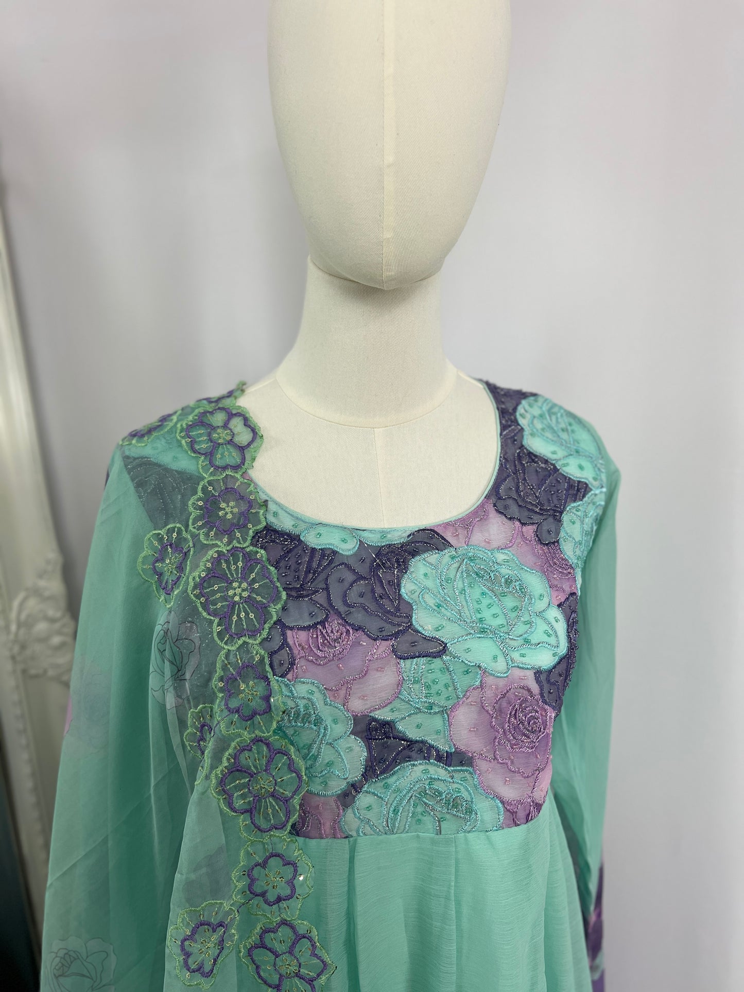 Umbrella Kurtha Set with Trouser & Shawl