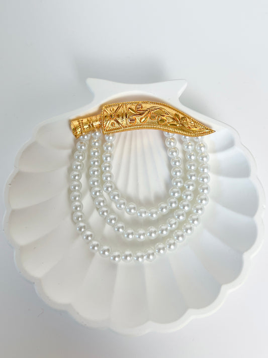 Khukuri Brooch Gold Plated Big