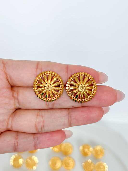 Stud Earrings Gold Plated
