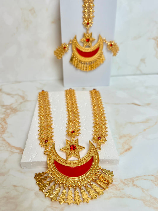 Sirbandi Gold Plated Double Chain
